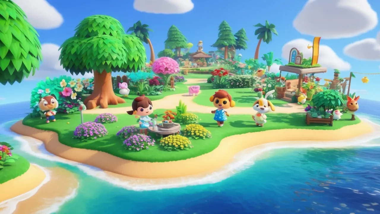 Unbounded Dreams: Crafting Magical Islands in Animal Crossing