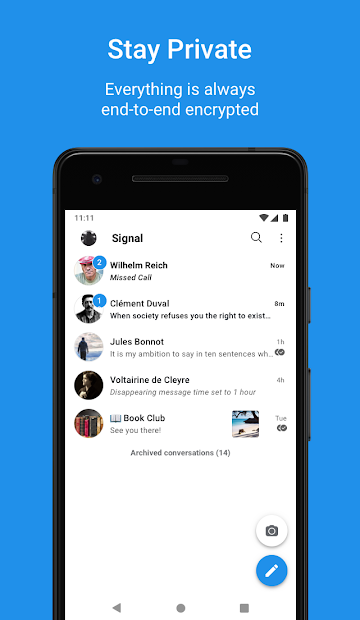 Signal Private Messenger screenshot 1