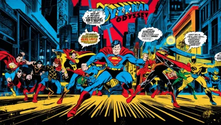 Urban Odyssey: A Dynamic Journey Through Nostalgic Comic Legends